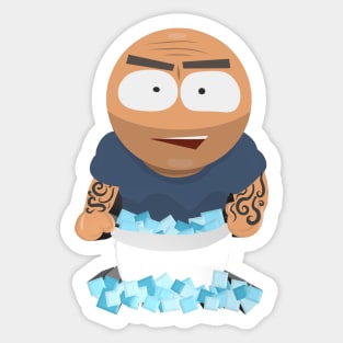 Joe Rogan in IceBath South Park Style Sticker